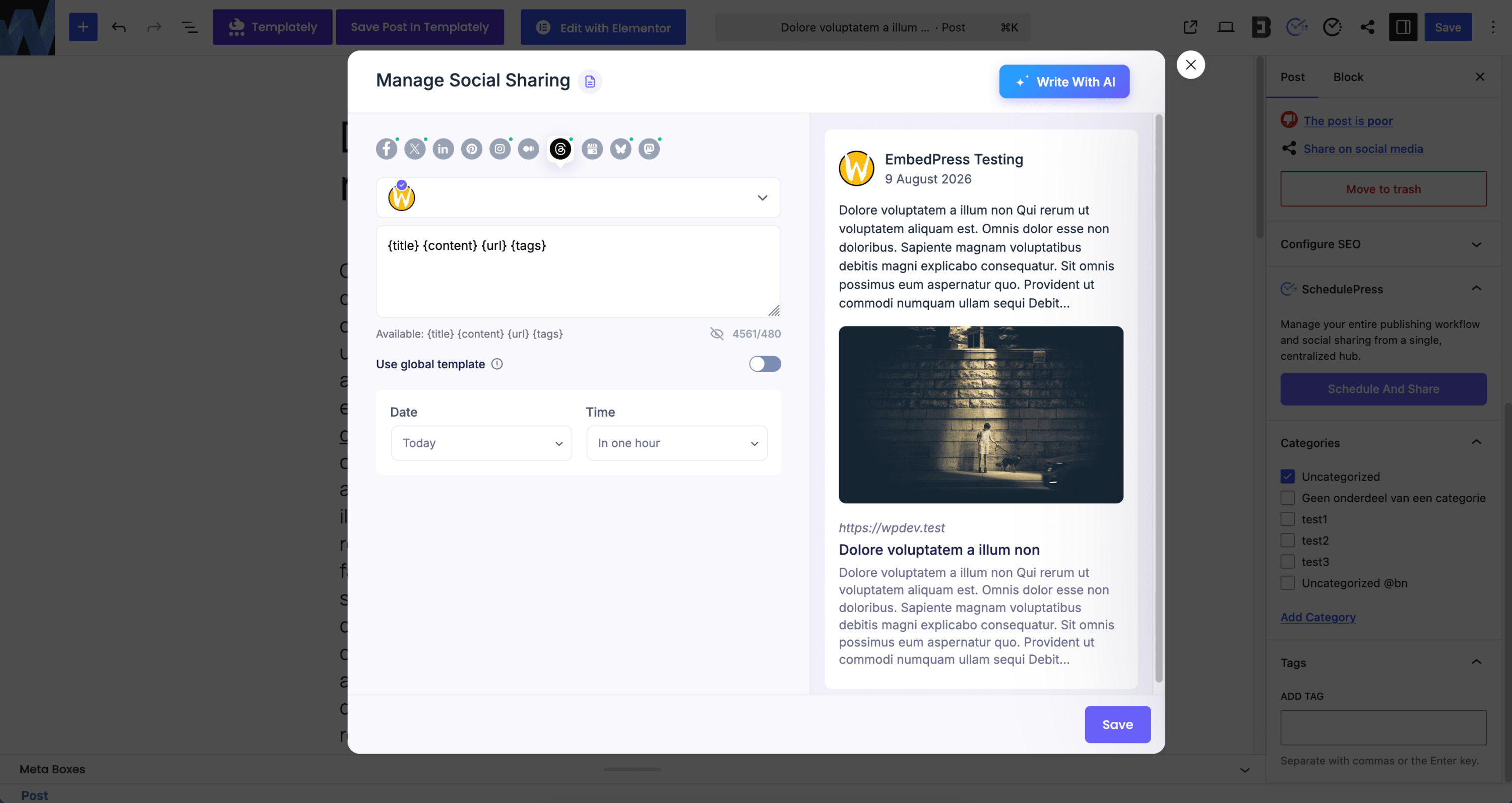 Share WordPress Posts on Threads